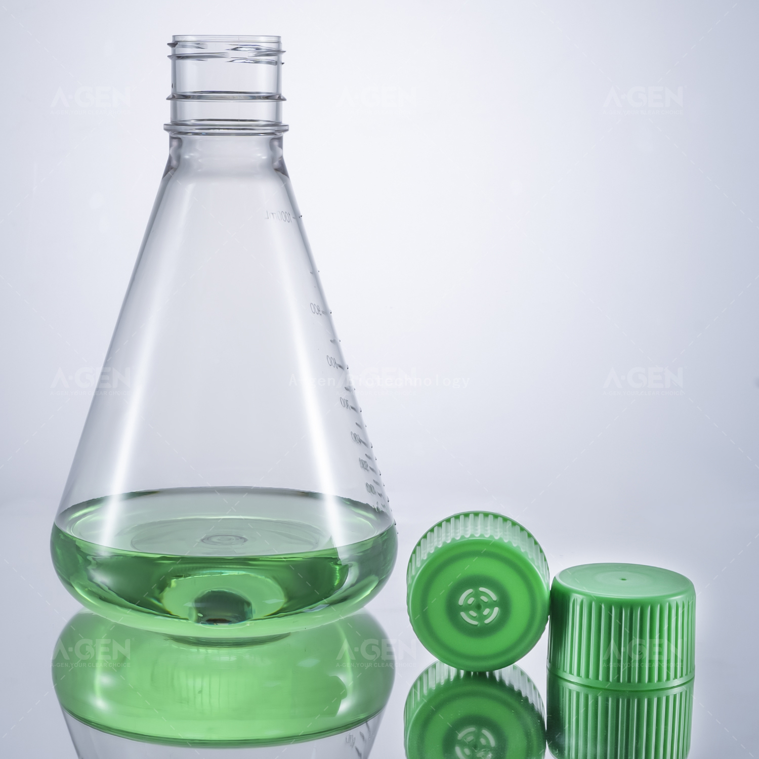 1L PC 无菌密封盖 1000ml 透气盖三角摇瓶