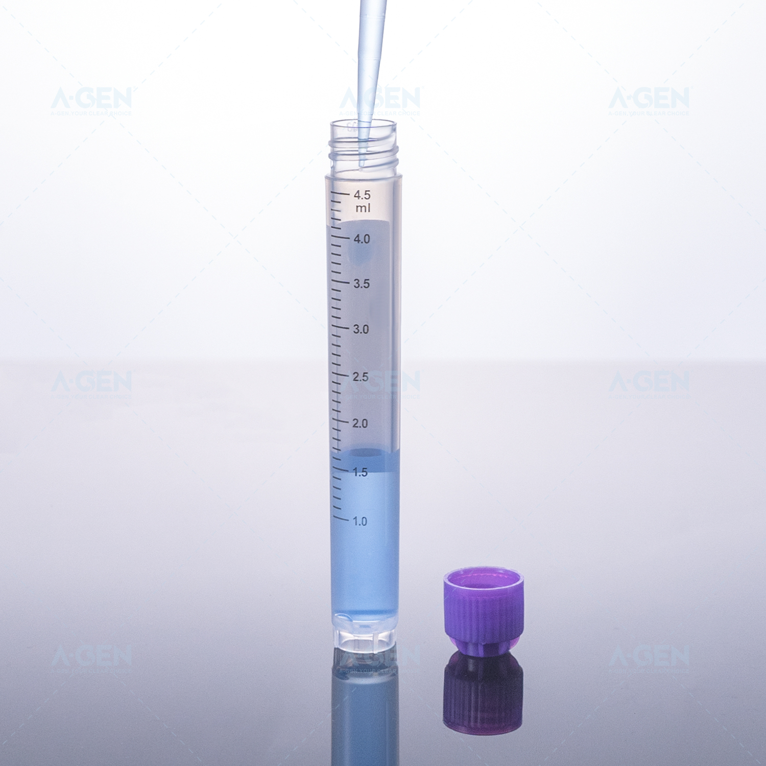 5.0ml 外旋冷冻管，紫色自动化盖，无菌