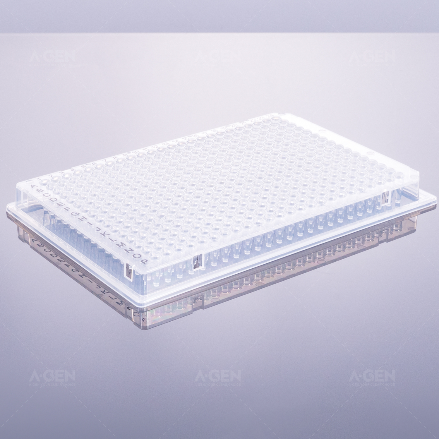 30μL 384孔PCR板 双角切黑标