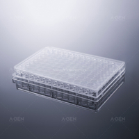 96孔透明平底透明板透明盖TC处理灭菌吸塑盒