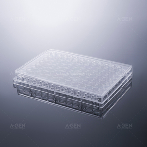 96孔透明平底透明板透明盖TC处理灭菌吸塑盒