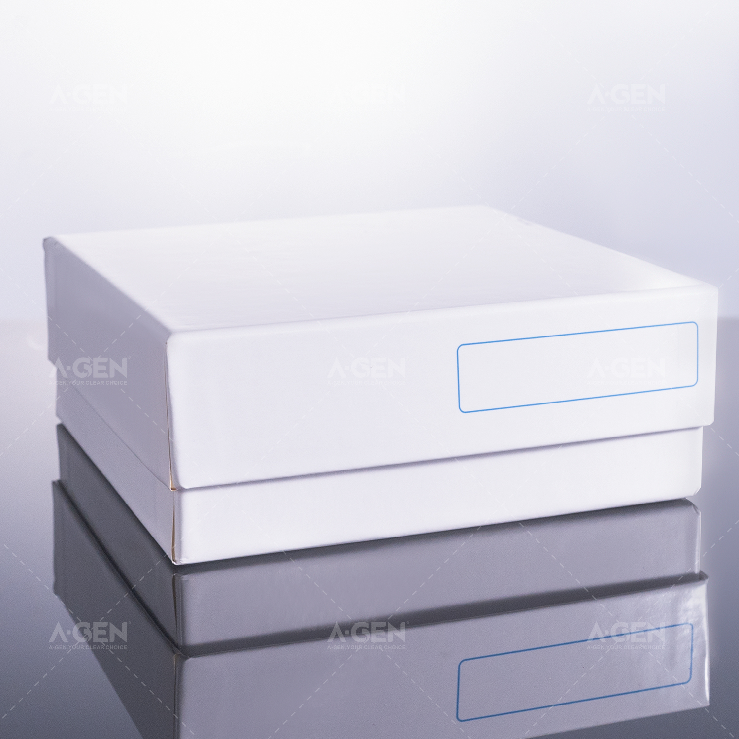 纸冻存盒133*133*36mm，适配0.5ml冻存管，白色